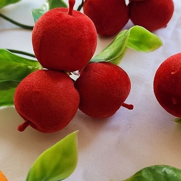 Vintage 70's Felted Fruit Decorating Picks - Picture 6 of 11